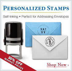 Personalized Stamps - Self-inking - Perfect for Addressing Envelopes! 30% Off Market Prices - Shop Now!